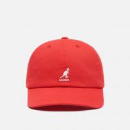 Кепка  Washed Baseball, цвет красный KANGOL