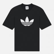 Мужская футболка  Originals Adicolor Trefoil, цвет чёрный, размер XL Adidas