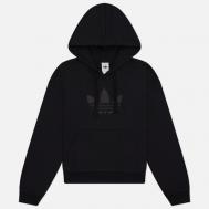 Женская толстовка  Originals Trefoil Hoodie, цвет чёрный, размер S Adidas