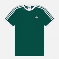 Мужская футболка  Originals 3-Stripes, цвет зелёный, размер XL Adidas