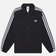 Мужская куртка ветровка  Originals Choach 3-Stripes, цвет чёрный, размер S Adidas