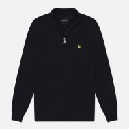 Мужской свитер  Cotton Merino Quarter Zip, цвет синий, размер M Lyle & Scott