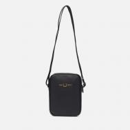 Сумка  Scotchgrain Leather Side, цвет чёрный FRED PERRY