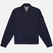 Мужская джинсовая куртка  Indigo Denim-Rinsed Coach 13.5 Oz, цвет синий, размер M Stone Island