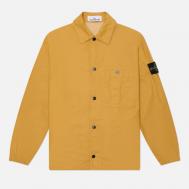 Мужская рубашка  Double-Coated Cotton Ripstop Overshirt, цвет жёлтый, размер XL Stone Island