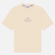 Мужская футболка  Organic Cotton Jersey Stone, цвет бежевый, размер L Stone Island