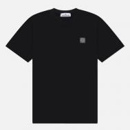 Мужская футболка  Combed Organic Cotton Jersey Compass Patch, цвет чёрный, размер M Stone Island