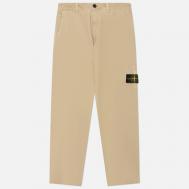 Мужские брюки  Organic Panama Cotton Old Effect Regular, цвет бежевый, размер 34 Stone Island