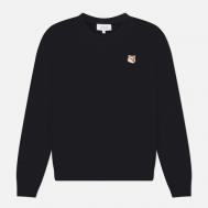 Женская толстовка  Fox Head Patch Regular, цвет чёрный, размер S Maison Kitsune