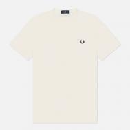 Мужская футболка  Bold Branding Regular, цвет белый, размер M FRED PERRY