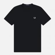 Мужская футболка  Crew Neck Regular, цвет чёрный, размер M FRED PERRY
