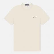 Мужская футболка  Crew Neck Regular, цвет белый, размер M FRED PERRY