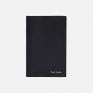 Кошелек  Straw-Grain Embossed Leather Contrast, цвет чёрный Paul Smith