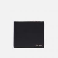 Кошелек  Signature Stripe Leather Billfold Coin, цвет чёрный Paul Smith
