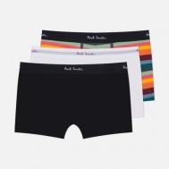 Комплект мужских трусов  Organic Cotton Artist Stripe Boxer Briefs 3-Pack, цвет комбинированный, размер M Paul Smith