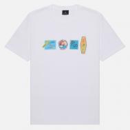 Мужская футболка  Stickers, цвет белый, размер L Paul Smith