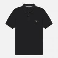 Мужское поло  Zebra Logo Slim, цвет чёрный, размер XL Paul Smith