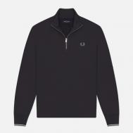 Мужская толстовка  Half Zip, цвет серый, размер M FRED PERRY