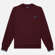 Мужская толстовка  Crew Neck, цвет бордовый, размер XXL FRED PERRY