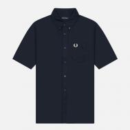 Мужская рубашка  Oxford Regular Short Sleeve, цвет синий, размер XL FRED PERRY