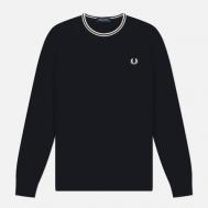 Мужской лонгслив  Twin Tipped, цвет синий, размер XL FRED PERRY