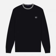 Мужской лонгслив  Twin Tipped, цвет чёрный, размер XXL FRED PERRY
