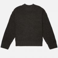 Мужской свитер  Chunky Rib Knit Crew Neck, цвет серый, размер L MKI MIYUKI ZOKU