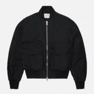 Мужская куртка бомбер  Silky Nylon, цвет чёрный, размер L MKI MIYUKI ZOKU