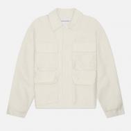 Мужская куртка ветровка  Washed Cotton Nylon Box Overshirt, цвет бежевый, размер S MKI MIYUKI ZOKU