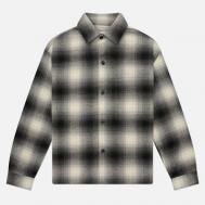 Мужская рубашка  Wool Check Box, цвет чёрный, размер L MKI MIYUKI ZOKU