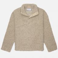 Мужская толстовка  Wool Fleece Quarter Button Up, цвет серый, размер L MKI MIYUKI ZOKU