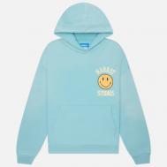 Мужская толстовка  x Smiley Upside Down Lockup Hoodie, цвет голубой, размер M MARKET