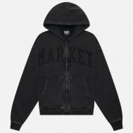 Мужская толстовка  Shadow Arc Full Zip Hoodie, цвет чёрный, размер L MARKET