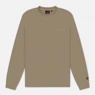 Мужская толстовка  Embroidered Crew Neck, цвет бежевый, размер M Lyle & Scott
