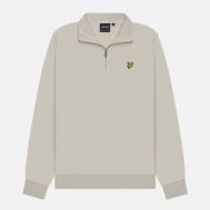 Мужская толстовка  Loopback 1/4 Zip, цвет бежевый, размер M Lyle & Scott