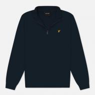 Мужская толстовка  Loopback 1/4 Zip, цвет синий, размер XXL Lyle & Scott