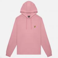 Мужская толстовка  Hoodie Regular Fit, цвет розовый, размер S Lyle & Scott