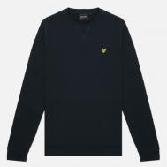 Мужская толстовка  Cotton Crew Neck Ribbed, цвет синий, размер XXL Lyle & Scott