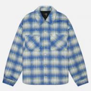 Мужская рубашка  Textured Overshirt, цвет голубой, размер XL Represent