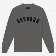 Мужская толстовка  Prep Logo Crew, цвет серый, размер L Barbour
