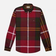 Мужская рубашка  Dunoon Tailored Tartan, цвет красный, размер XL Barbour