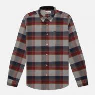 Мужская рубашка  Portdown Tailored Checked, цвет серый, размер L Barbour