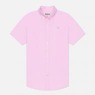 Мужская рубашка  Oxford Tailored Short Sleeved, цвет розовый, размер XXL Barbour