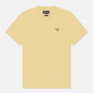 Мужская футболка  Essential Sports, цвет жёлтый, размер M Barbour