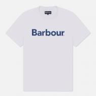 Мужская футболка  Big Printed Logo, цвет белый, размер S Barbour