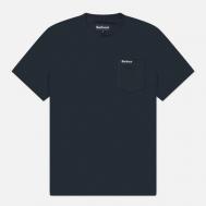 Мужская футболка  Langdon Pocket, цвет синий, размер XXL Barbour