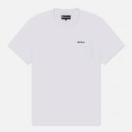 Мужская футболка  Langdon Pocket, цвет белый, размер XXL Barbour