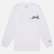 Мужской лонгслив  Uniform Tiger, цвет белый, размер XL Alpha Industries
