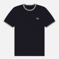 Мужская футболка  Twin Tipped, цвет синий, размер XL FRED PERRY