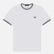 Мужская футболка  Twin Tipped, цвет белый, размер XXL FRED PERRY